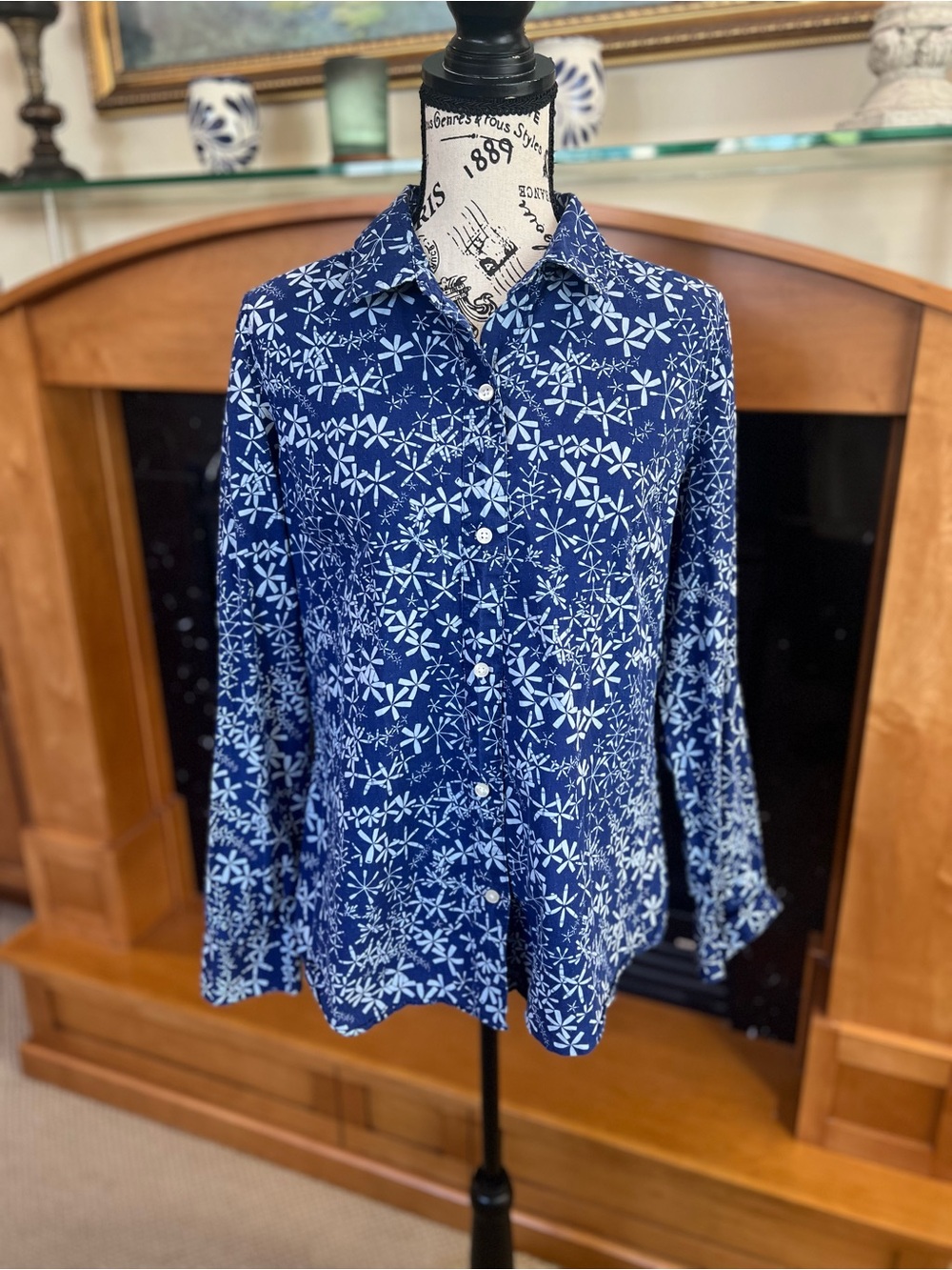 Vineyard Vines Blue Floral Shirt
